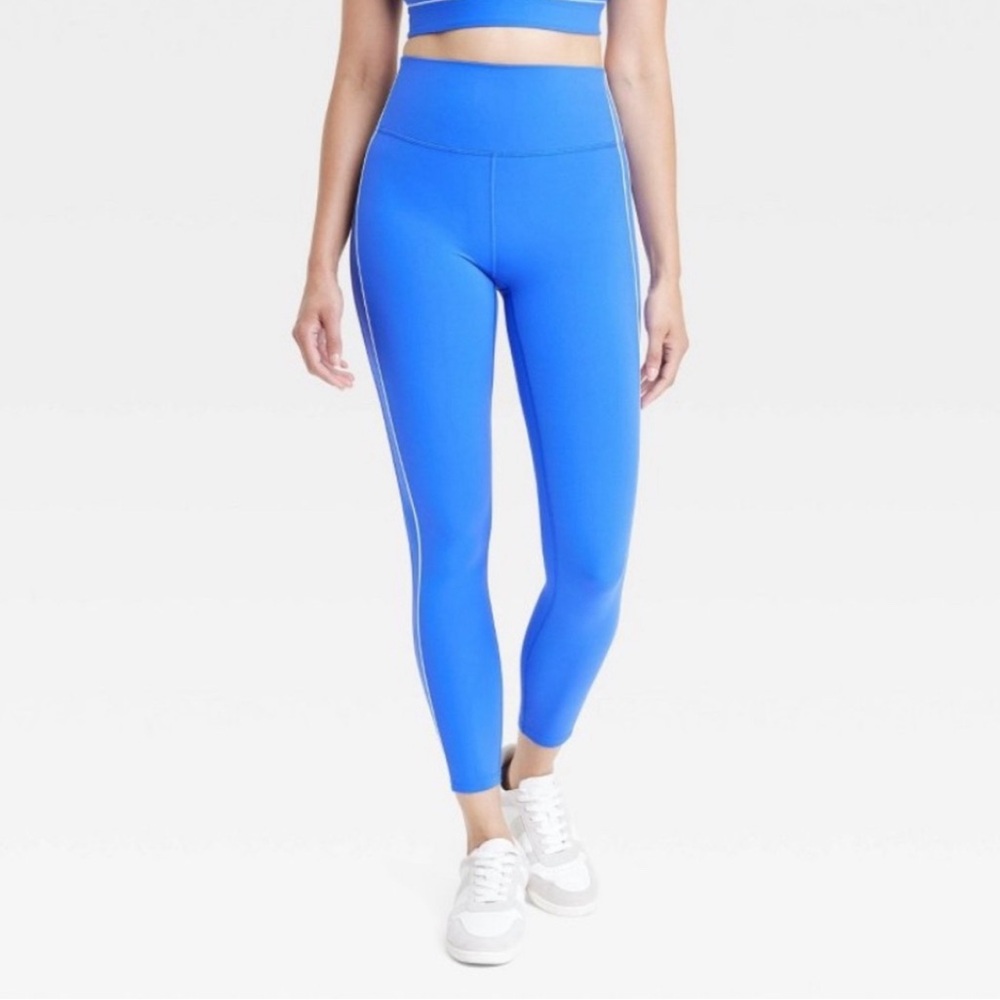All In Motion Women’s Everyday Soft 7/8 Leggings High Rise Blue High Stretch XXL